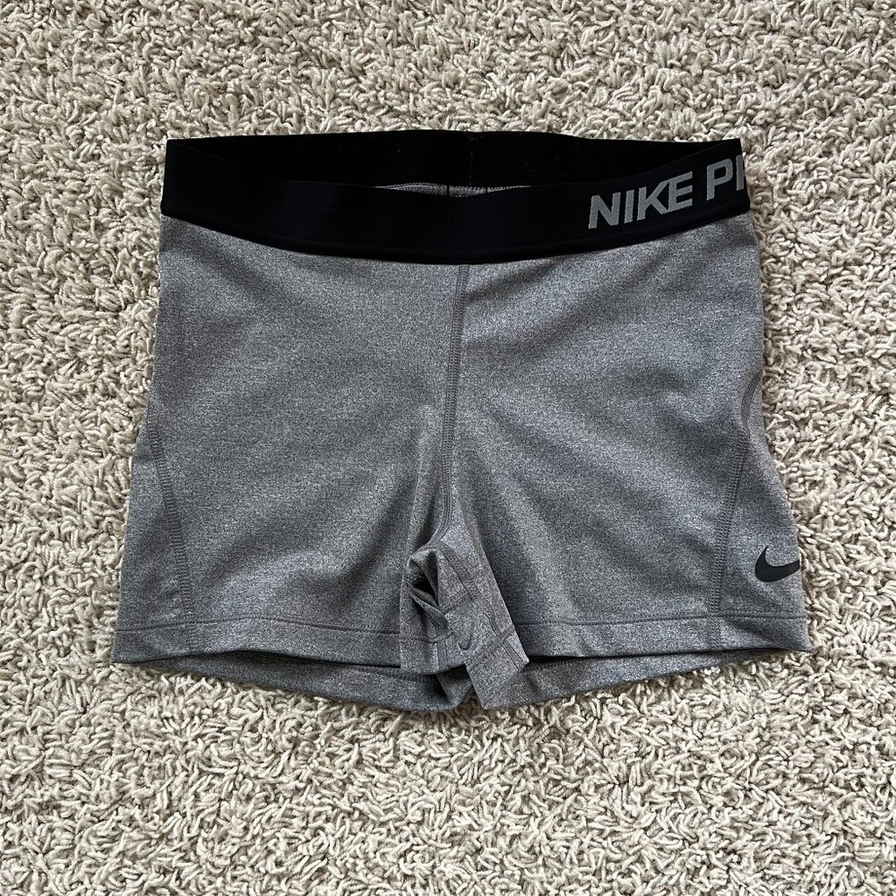 Nike Women's Gray Pro Shorts